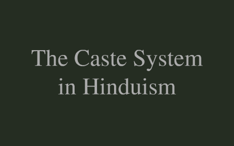 Caste System in Hinduism by Tyler Levesque on Prezi