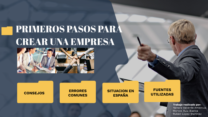Primeros pasos para crear una empresa by yainara valverde amezcua on Prezi