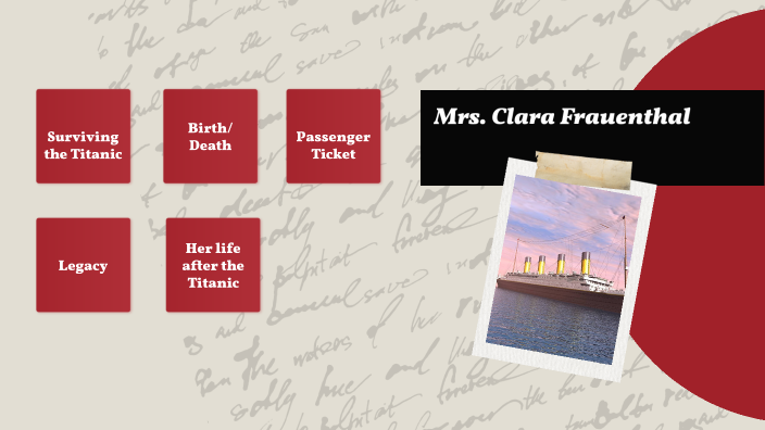 Mrs. Clara Frauenthal by Isabella Garza on Prezi