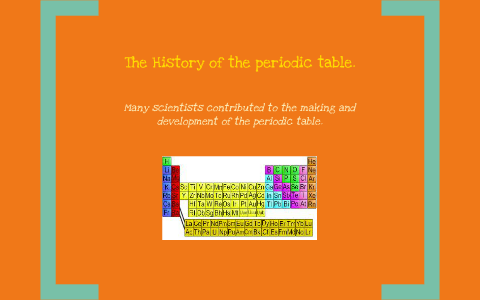 History of the Periodic Table by Devi Young on Prezi