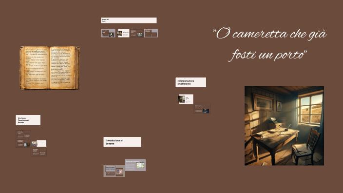 Parafrasi O Cameretta Che Già Fosti Un Porto O CAMERETTA CHE GIA’ FOSTI UN PORTO by Anna Maria Padovani on Prezi