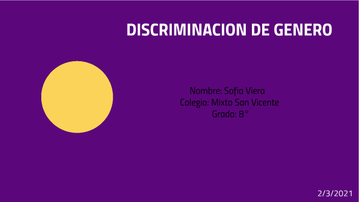 Discriminación De Genero by Sofia Viera on Prezi