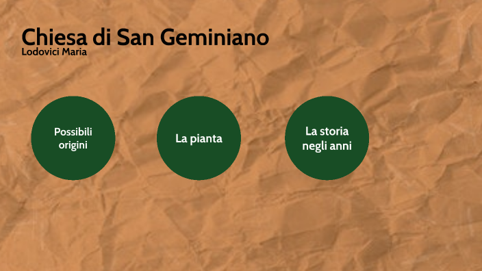 Chiesa di San Geminiano by MARIA LODOVICI on Prezi