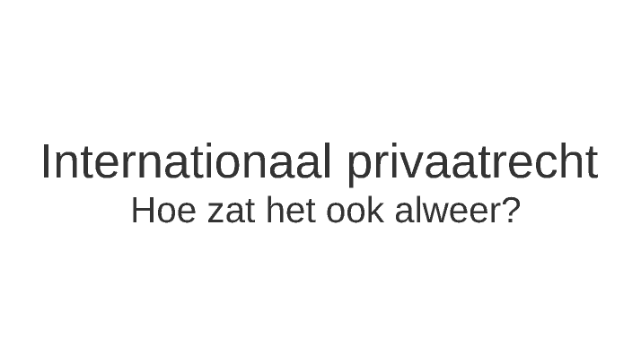 IPR - Hoe Zat Het Ook Alweer? By T. B. On Prezi