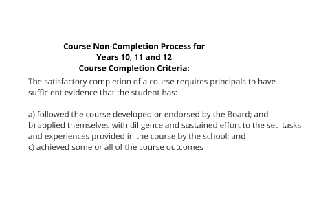 Course Non-Completion Letter Process by christopher taylor on Prezi