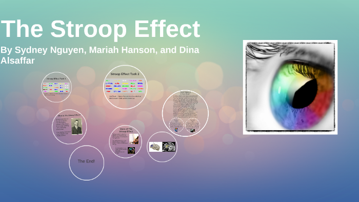 The Stroop Effect by Dina Alsaffar on Prezi