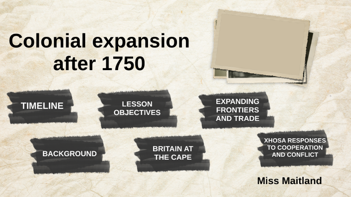 history essay colonial expansion after 1750