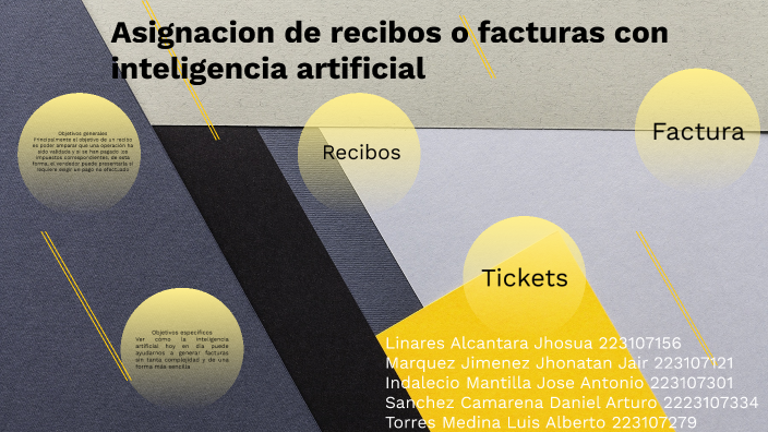 Asignación De Recibos Con Inteligencia Artificial By Jei Three On Prezi