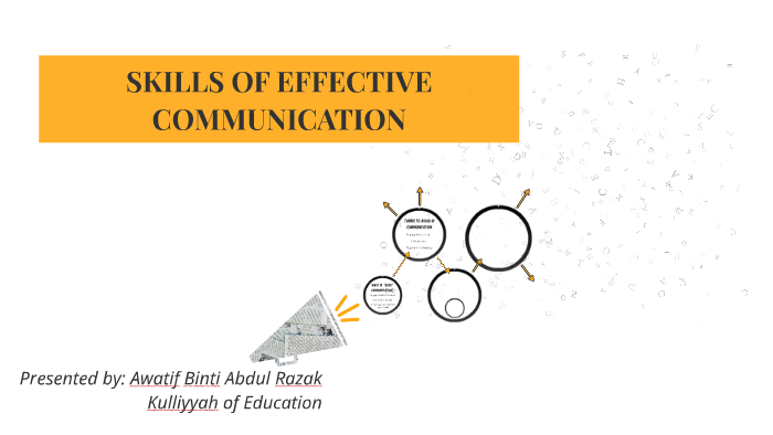 SKILLS OF EFFECTIVE COMMUNICATION by awatif razak on Prezi