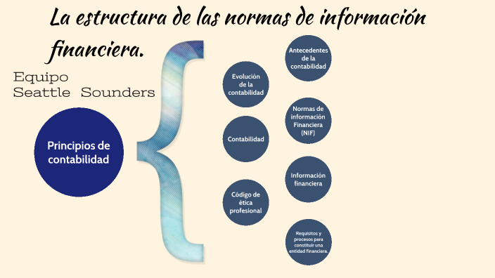 La estructura de las normas de información financiera. by Fátima García