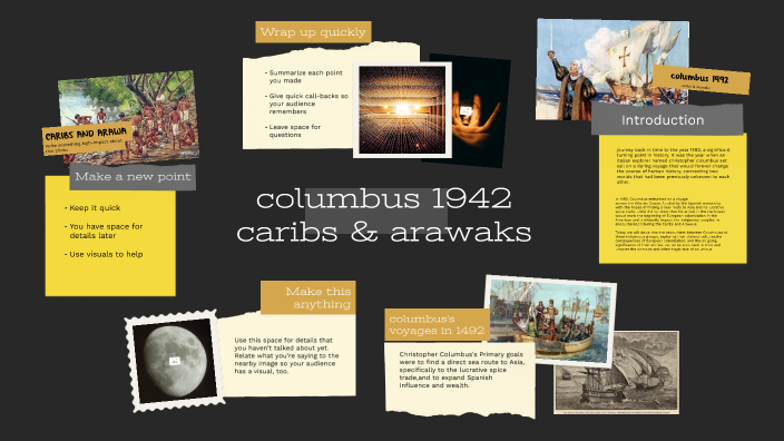 columbus 1492/caribs & arawaks by DANA bibas on Prezi