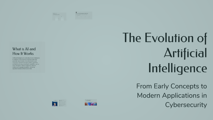The Evolution of Artificial Intelligence by Balázs Szabó on Prezi