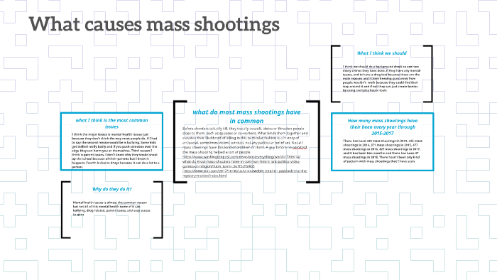 What Causes Mass Shootings By Brandan Funke 8900