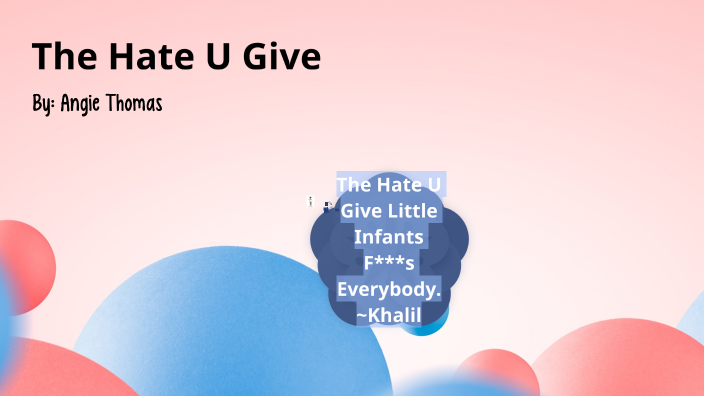 Tamara Gray The Hate U Give by Tamara Gray on Prezi