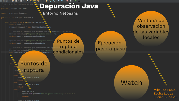 Proyecto depuración Java by Lucian on Prezi