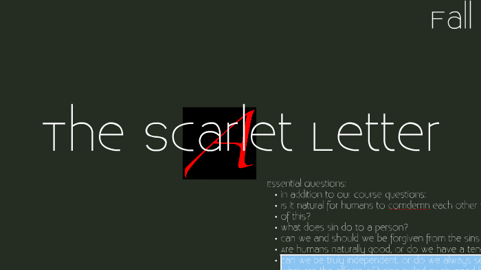 The Scarlet Letter by Laura Miller on Prezi