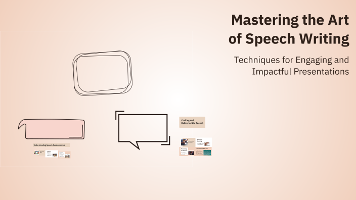 Mastering the Art of Speech Writing by AARYA TIWARI on Prezi