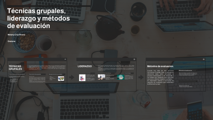 Técnicas grupales, liderazgo y métodos de evaluación by mel mel on Prezi