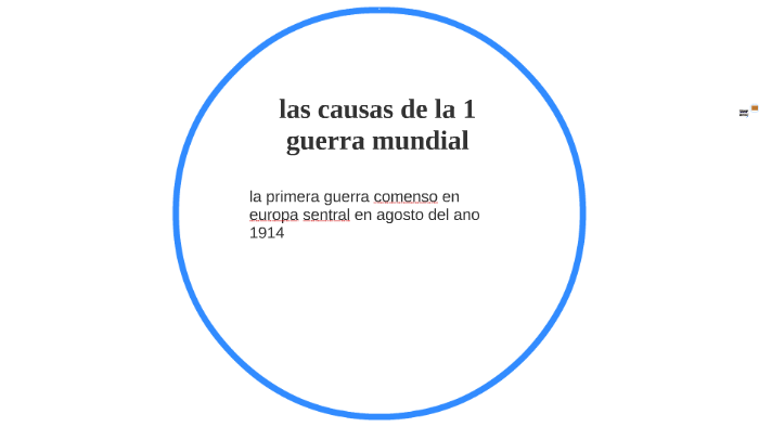 las causas de la 1 guerra mundial by eveling daniela vargas lopez on Prezi