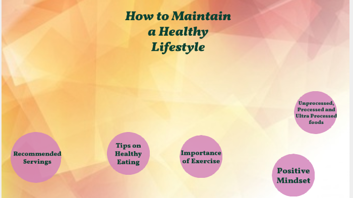 How to Maintain a Healthy Lifestyle by Kayley Peacock on Prezi