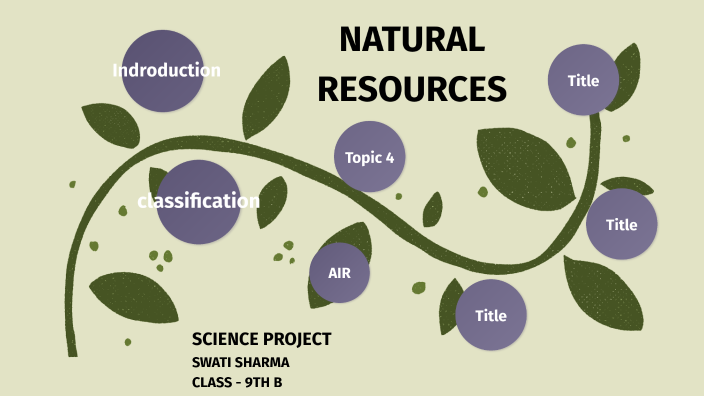 Science Project On Natural Resources For Class 9