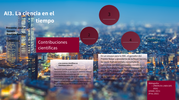 La ciencia en el tiempo. by JOSÈ GENARO BAUTISTA SANCHEZ on Prezi