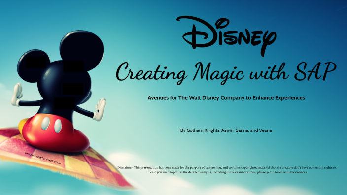 Disney Creating Magic Together Disney Creating Magic with SAP by Sarina Mulchandani on Prezi