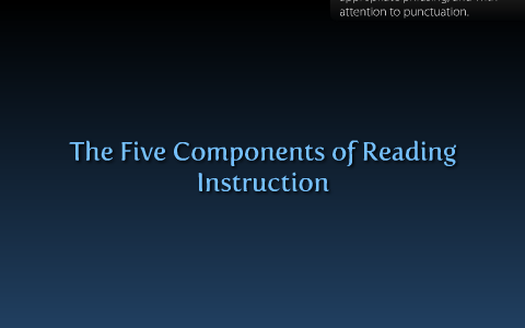 Five Components of Reading Instruction by Jessica Powell on Prezi