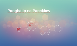 Panghalip Na Panaklaw By Lalyn Paragas