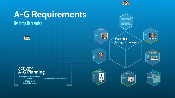 a g requirements presentation