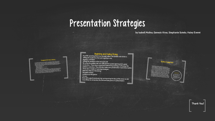 Presentation Strategies by Isabell Molina on Prezi
