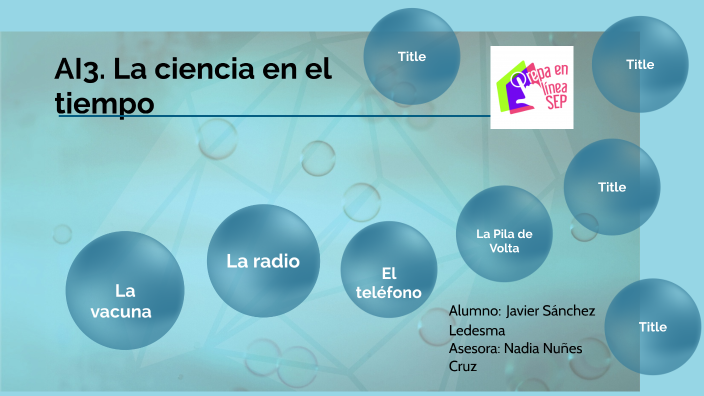 AI3. La ciencia en el tiempo by Javier Sanchez on Prezi