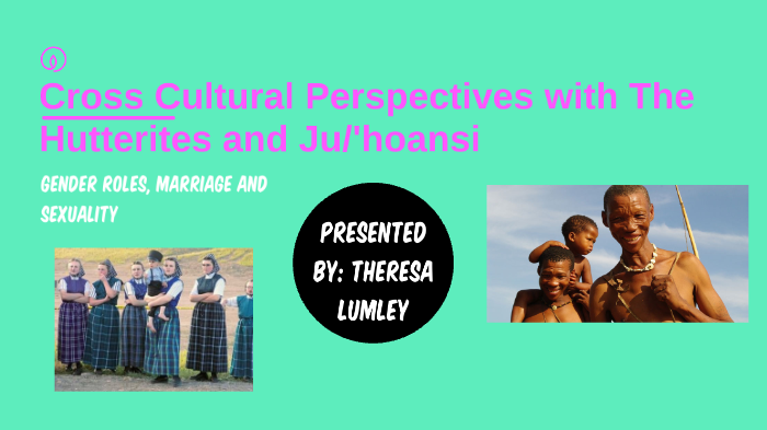 Cross Cultural Perspectives Gender Roles Marriage And Sexuality With The Hutterites And Ju 2019