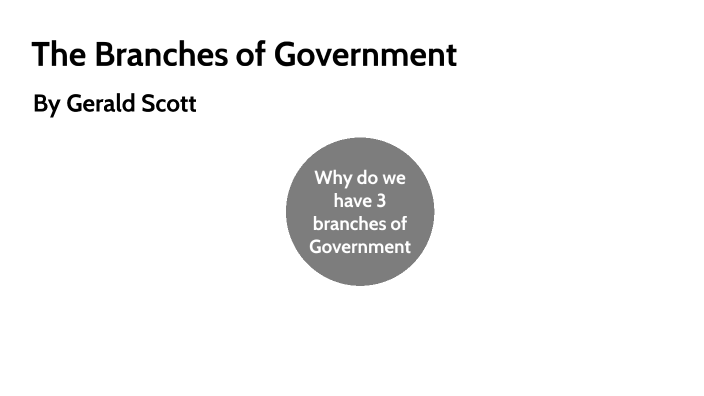 thesis statement about the three branches of government