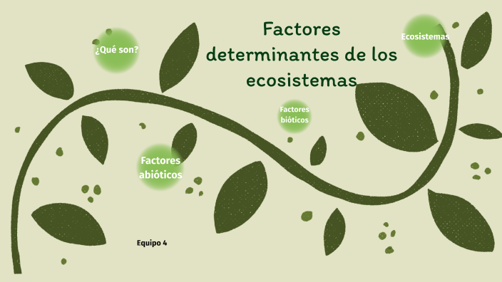 Factores determinantes de los ecosistemas by Natalie López on Prezi