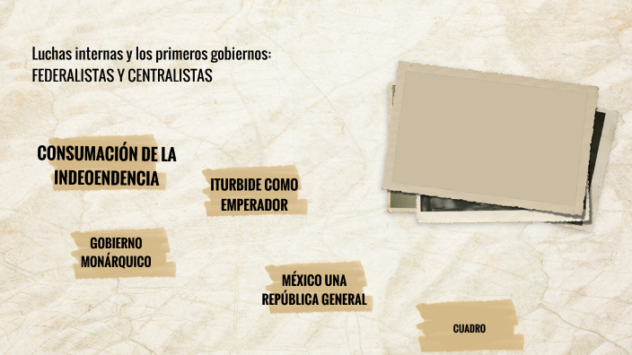 Luchas internas y los primeros gobiernos: FEDERALISTAS Y CENTRALISTAS