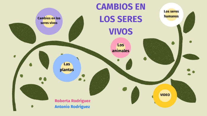 Cambios En Los Seres Vivos By Roberta Rodriguez On Prezi