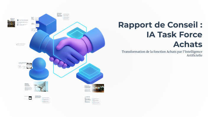 Tasks Rapport Rapport de Conseil : IA Task Force Achats by Kely Liliane on Prezi