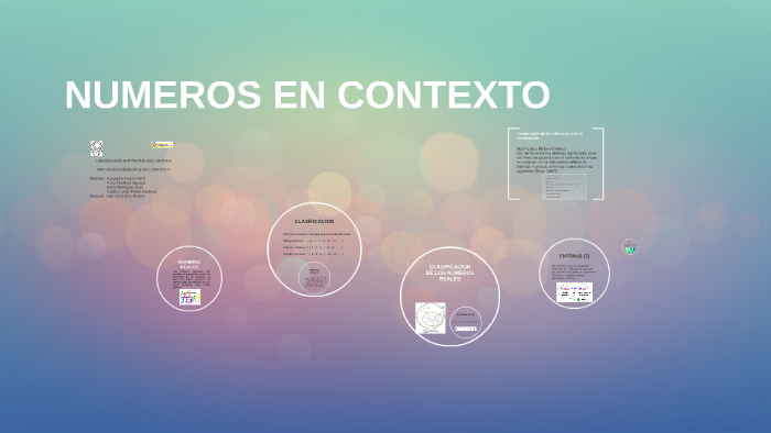 Que Son Los Numeros En Contexto