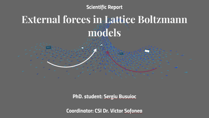 External forces in Lattice Boltzmann models by Busuioc Sergiu on Prezi