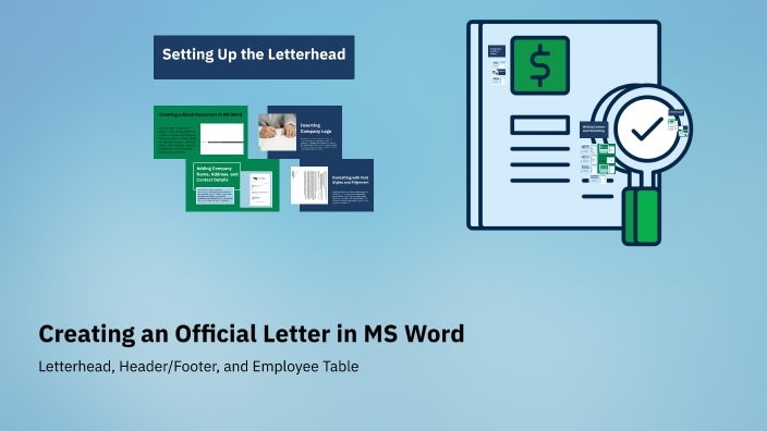 How To Write Letter In Word Creating an Official Letter in MS Word by Vijay Aithal on Prezi