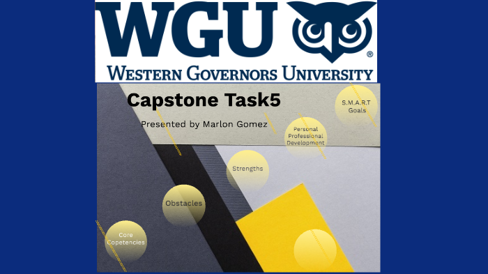 what is a capstone project wgu