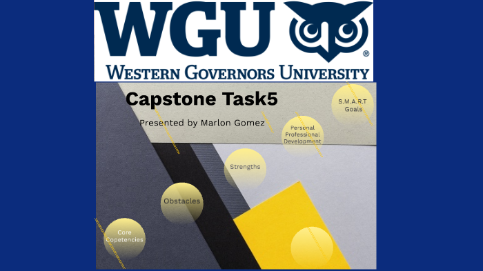 what is a capstone project at wgu