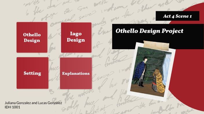 Othello Design Project by Juliana Gonzalez on Prezi