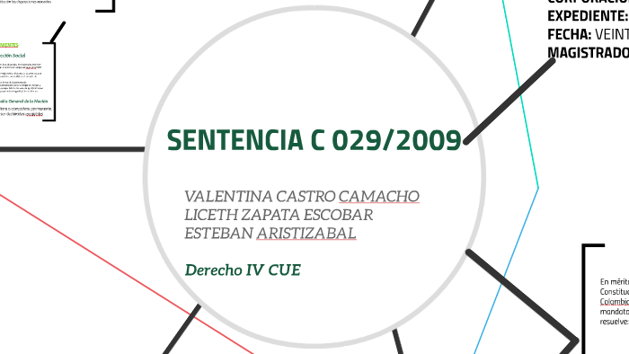 SENTENCIA C 029/2009 by valentina castro on Prezi
