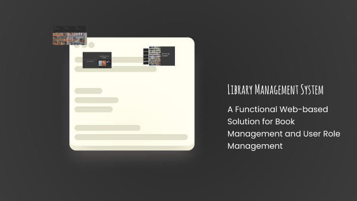 Library Management System by Sahil Chauhan on Prezi