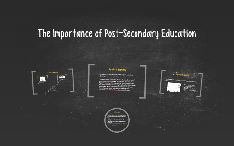 The Importance Of Having A Post-Secondary Education