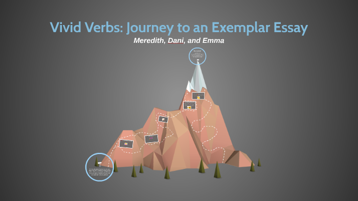 Vivid Paper Example Vivid Verbs: Journey to an Exemplar Essay by Meredith Janssen on Prezi