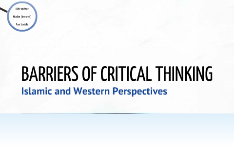 barriers to critical thinking slideshare