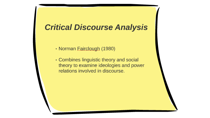 critical discourse analysis education theory